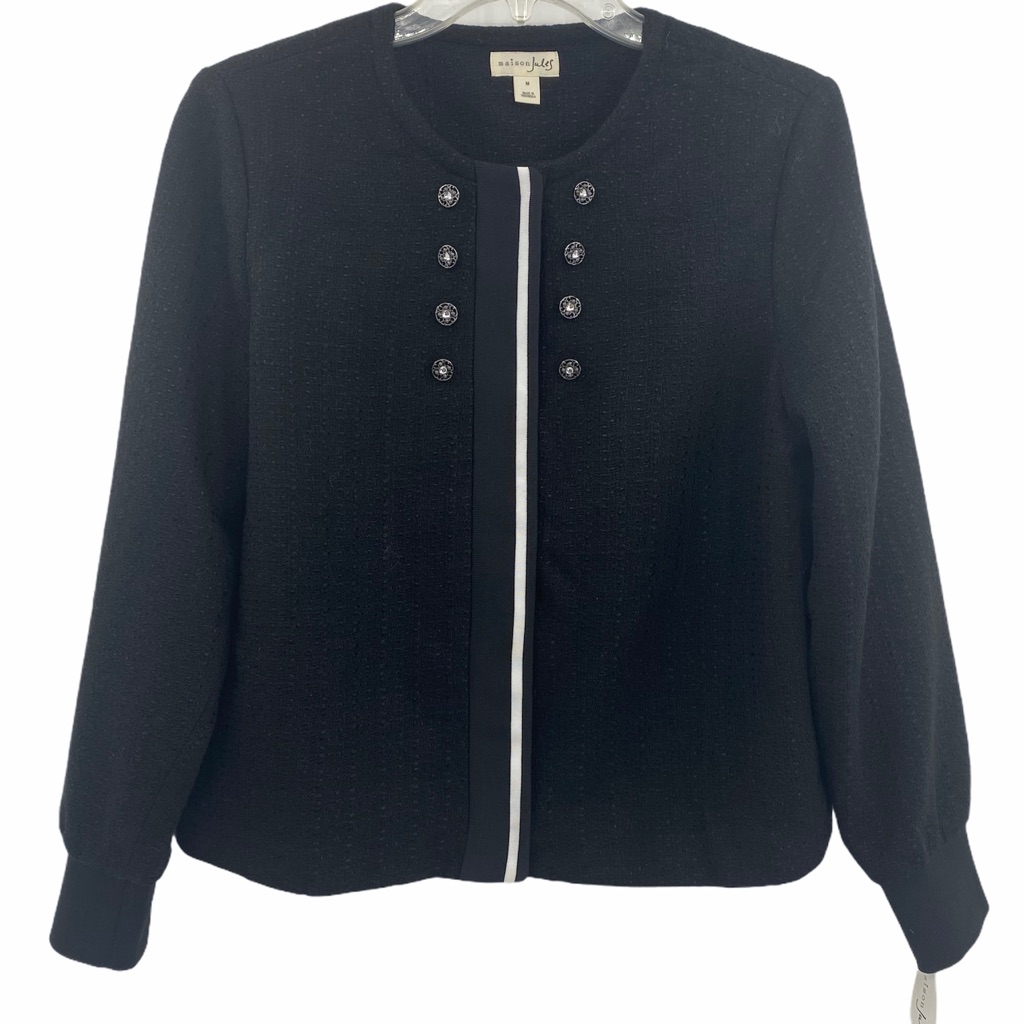 Maison Jules Deep Black Dress Jacket Medium